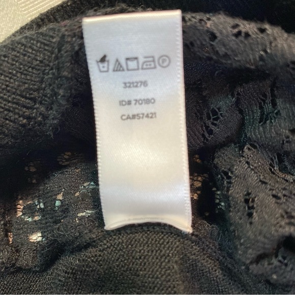 LOFT Lace Front Wool Blend Cardigan Sz M - Picture 9 of 14